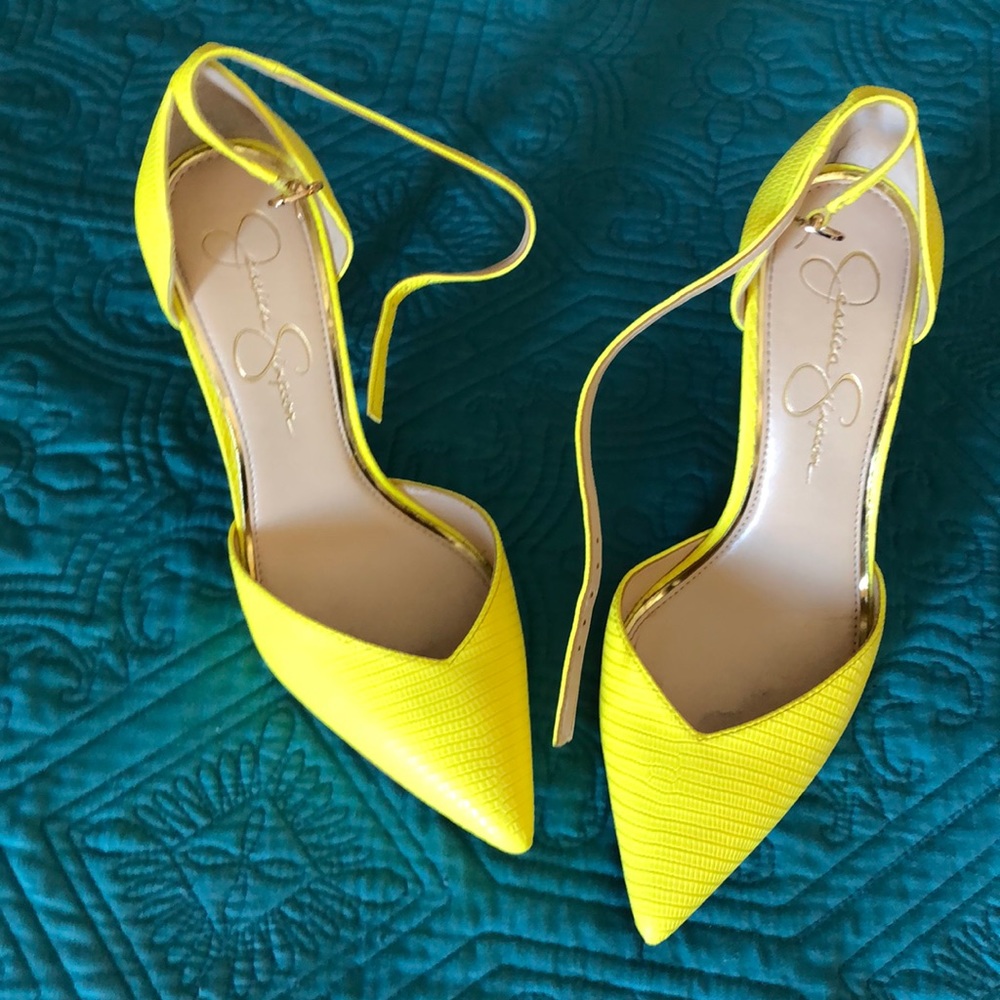 Jessica Simpson Cirrus Sour 🍋 Heels 8.5